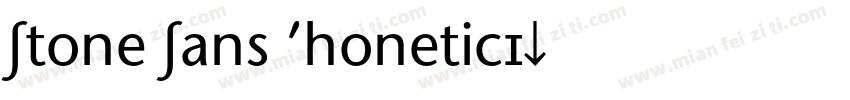 Stone Sans PhoneticI字体转换